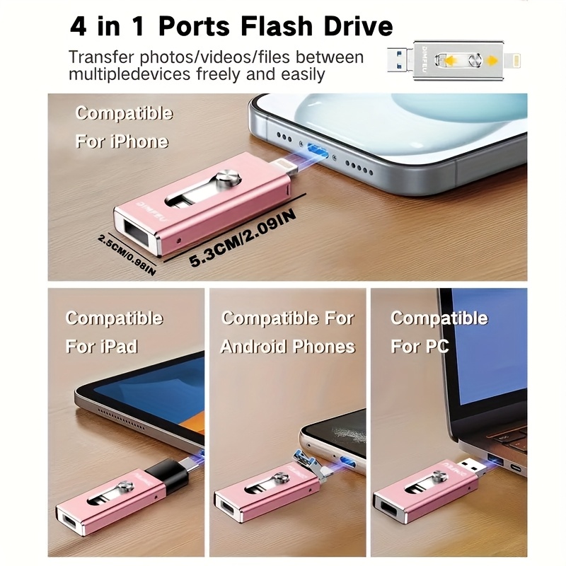 USB-Flash-Drives-USB-Flash-Drive-Intended-for-iPhone-4in1-Large-Capacity-Flash-Drive-High-speed-data-transmission-Compatible-with-iPhone-iPad-Android-PC-Plug-and-Play-4