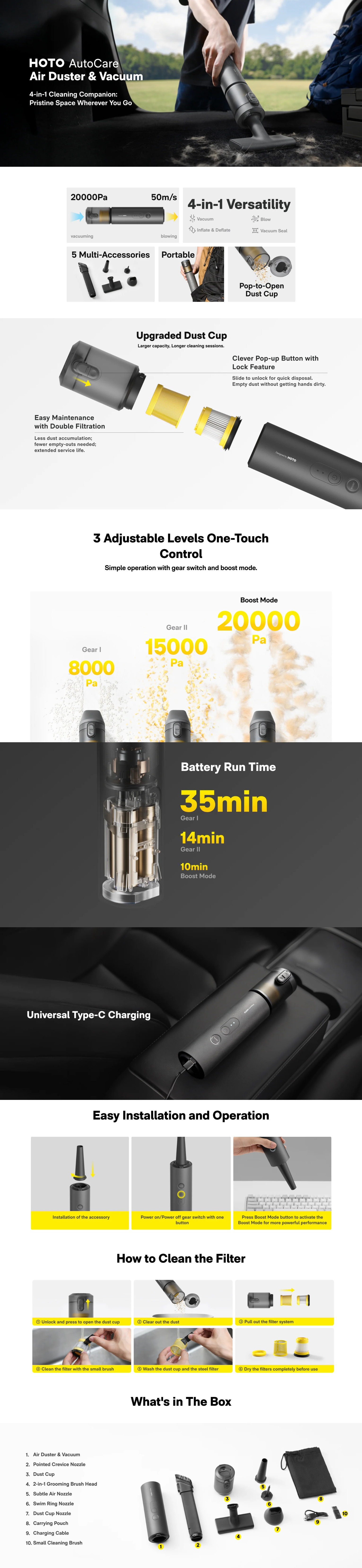 Car-Vacuums-HOTO-AutoCare-Air-Duster-and-Vacuum-with-5-Accessory-Kit-HOE0020GL-1