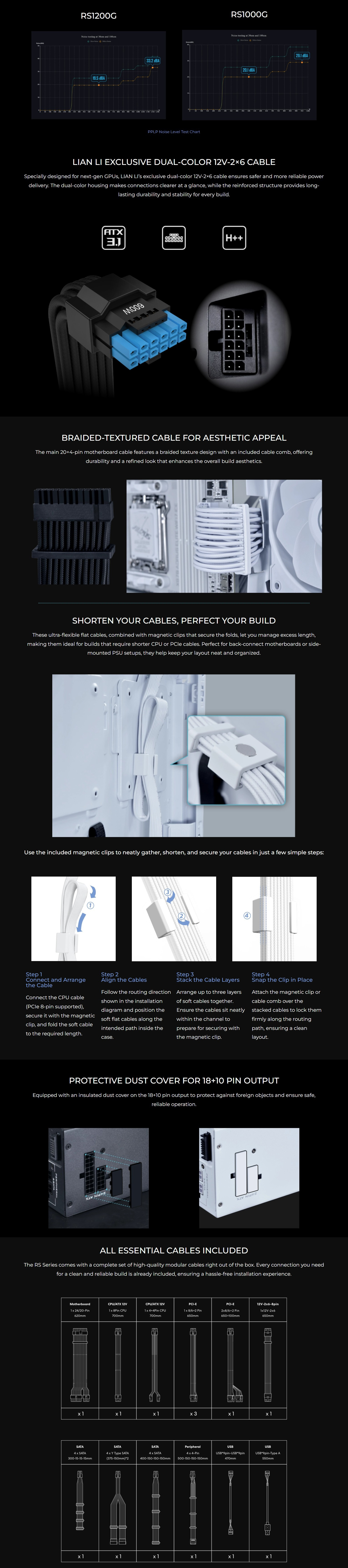 Power-Supply-PSU-Lian-Li-1000W-Rotational-Shift-80-Gold-Fully-Modular-ATX-Power-Supply-White-RS1000G-W-2