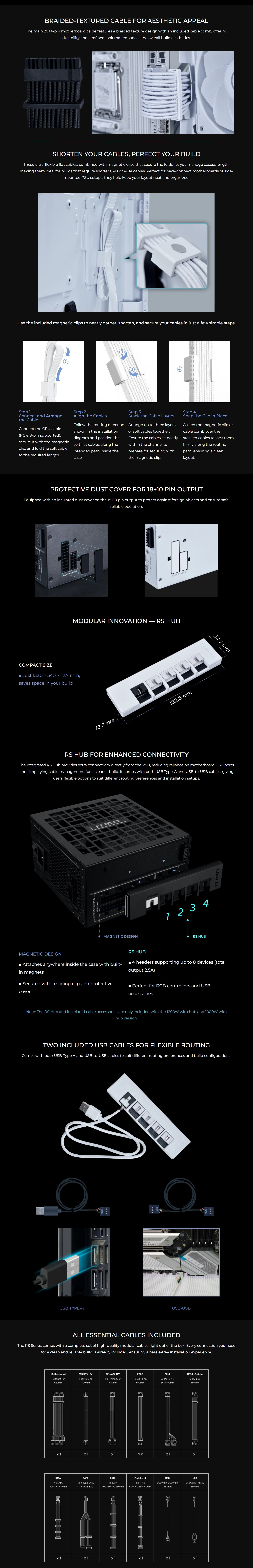 Power-Supply-PSU-Lian-Li-1200W-Rotational-Shift-80-Gold-Fully-Modular-ATX-Power-Supply-with-4-Port-USB-Hub-White-RS1200G-WH-2