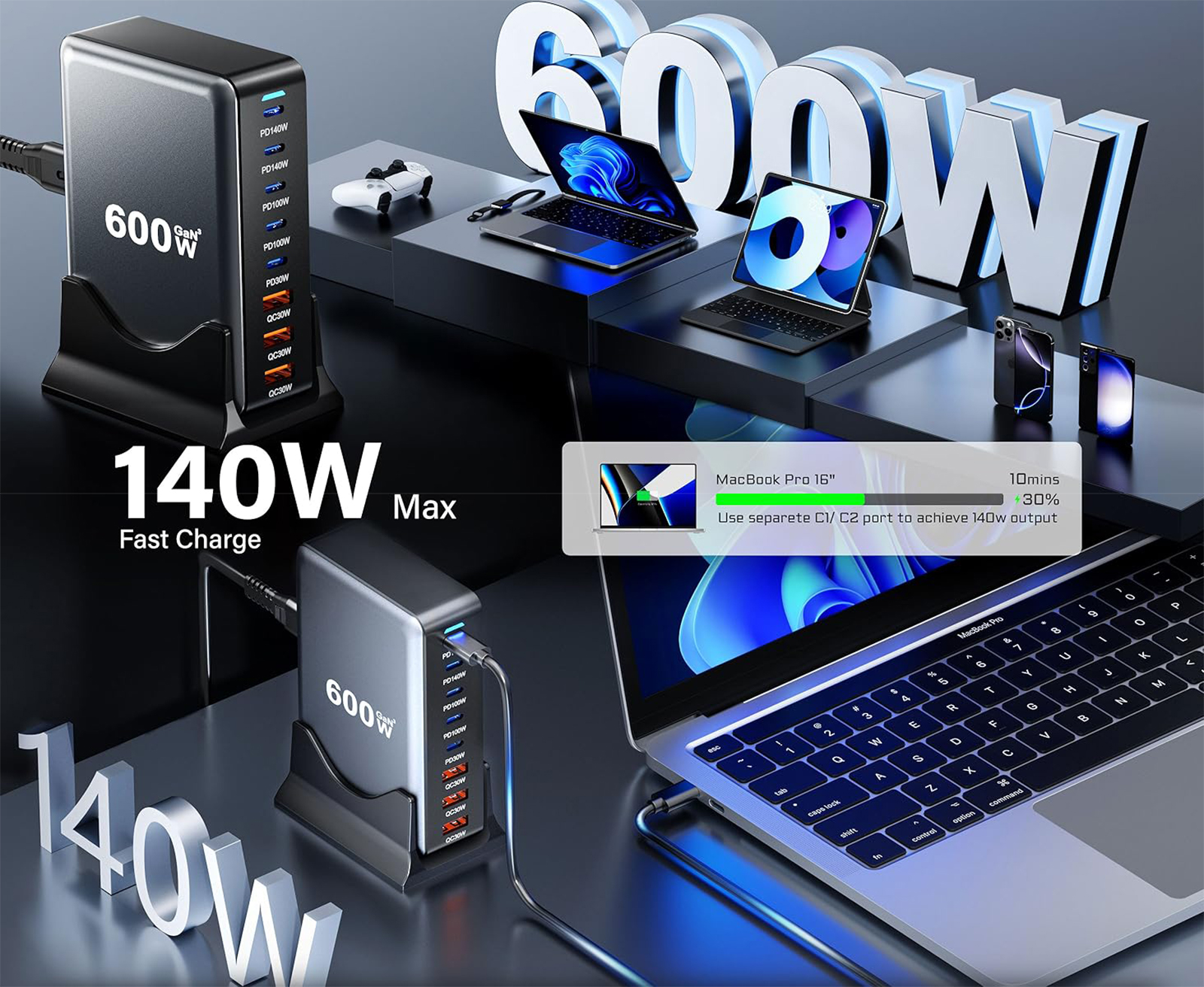 600W-USB-C-Charger-140W-GaN-Charger-8-Ports-100W-Fast-Charging-Station-CompatibleWith-MacBook-Pro-16-Laptop-IPad-IPhone-16-Pro-Max-15-Samsung-Ga-4