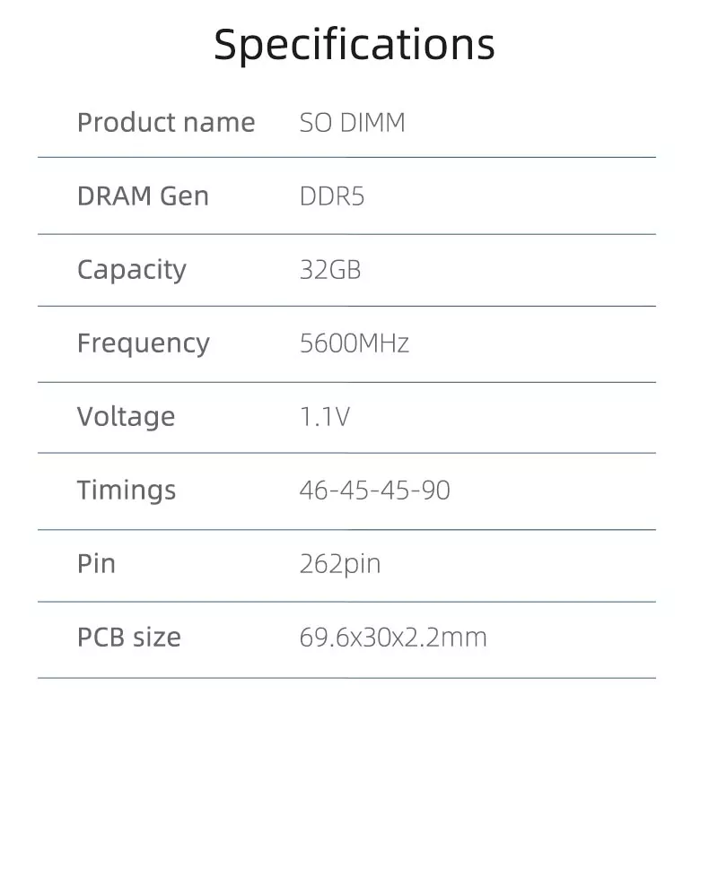 Memory-RAM-Kingbank-KDSN-DDR5-5600MHz-32GB-SODIMM-13