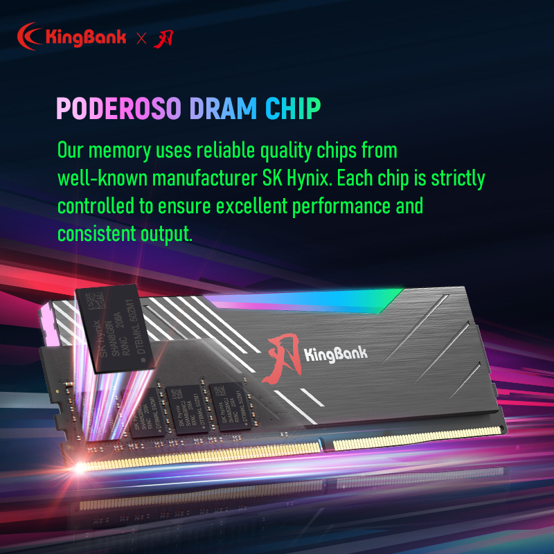 Memory-RAM-Kingbank-KRRB-DDR4-3600MHz-2-16GB-UDIMM-RGB-Hynix-CL16-CJR-7