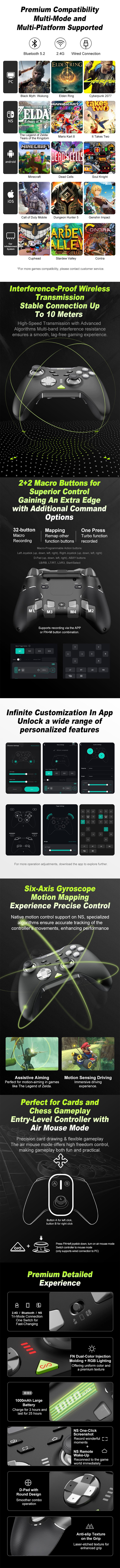 Controllers-PXN-P5-Wireless-Gaming-Controller-Pink-PXN-P5-PK-2