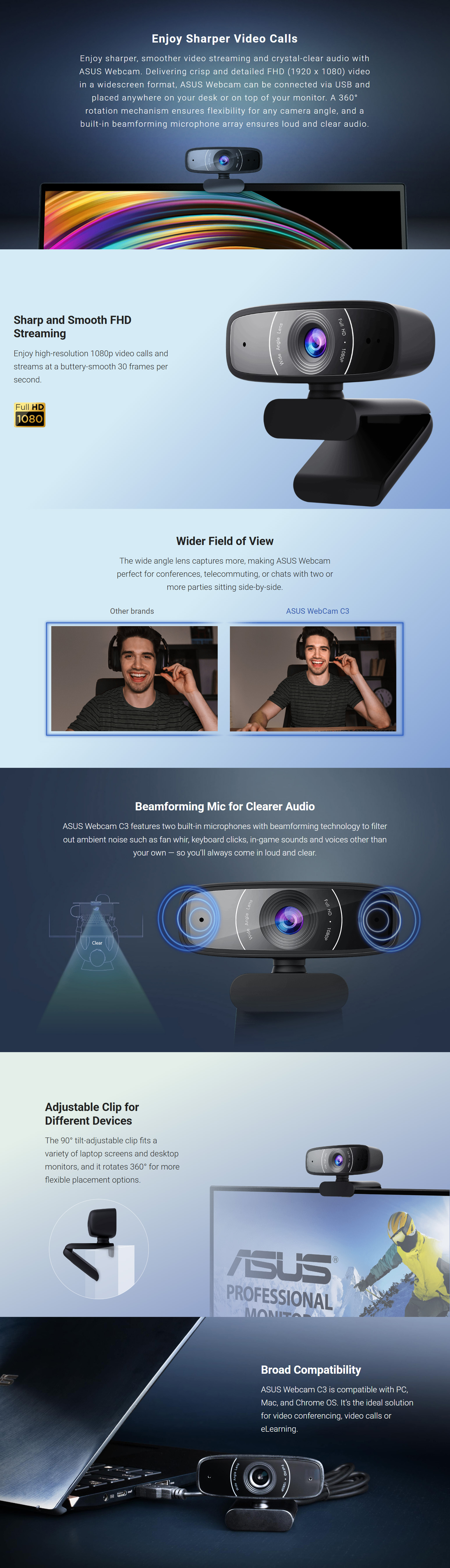 Web-Cams-Asus-C3-FHSD-1080p-USB-Clip-On-Webcam-ASUS-WEBCAM-C3-1