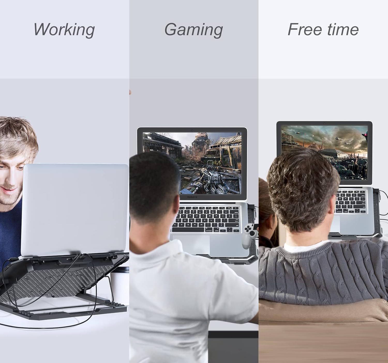 Gaming-Laptop-Cooling-Pad-with-6-Quiet-Fans-Notebook-Cooler-Pad-with-Two-USB-Port-6-Adjustable-Angles-Compatible-with-11-17-3-Inch-Laptops-15