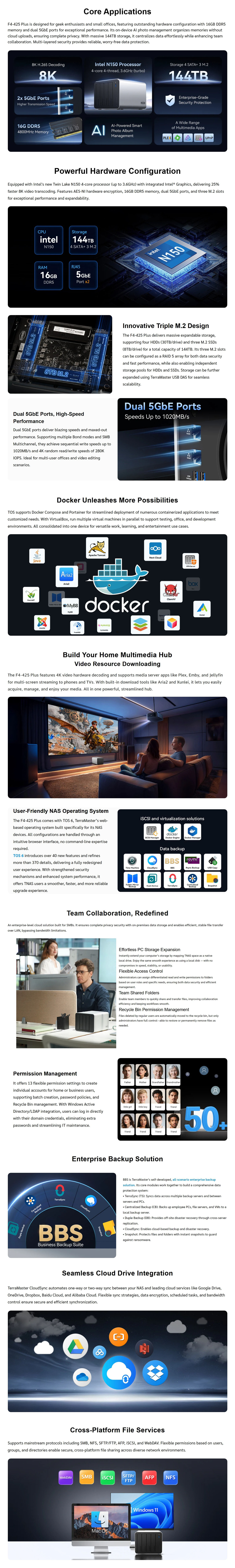 NAS-Network-Storage-TerraMaster-3-4-Bay-Intel-N150-16GB-RAM-DDR5-Hybrid-NAS-F4-425-Plus-1