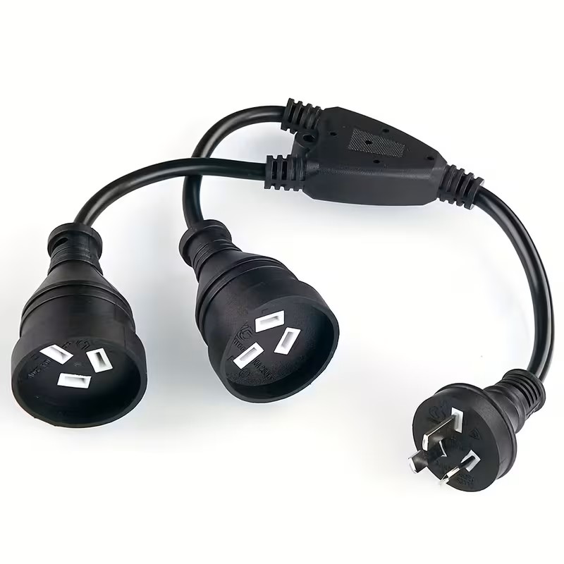 Power-Cables-Power-Extension-Cord-3-Pin-1-to-2-Double-Socket-35cm-10A-2500W-Type-Plug-Wire-Cable-Black-7 Power-Cables-Power-Extension-Cord-3-Pin-1-to-2-Double-Socket-35cm-10A-2500W-Type-Plug-Wire-Cable-Black-7