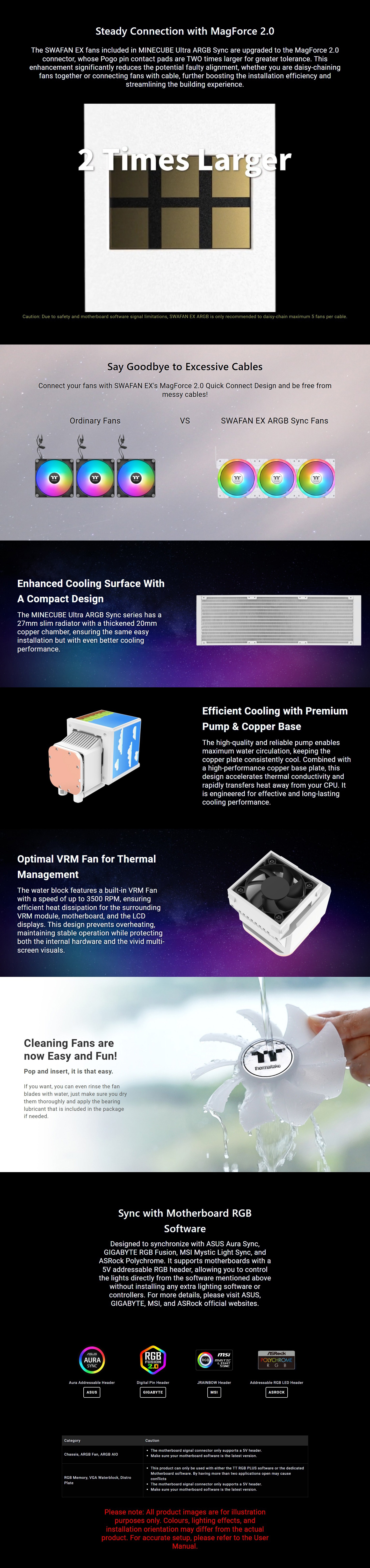 CPU-Cooling-Thermaltake-Minecube-360-Ultra-ARGB-Sync-AIO-Liquid-Cooler-Snow-Edition-CL-W482-PL12SW-A-2