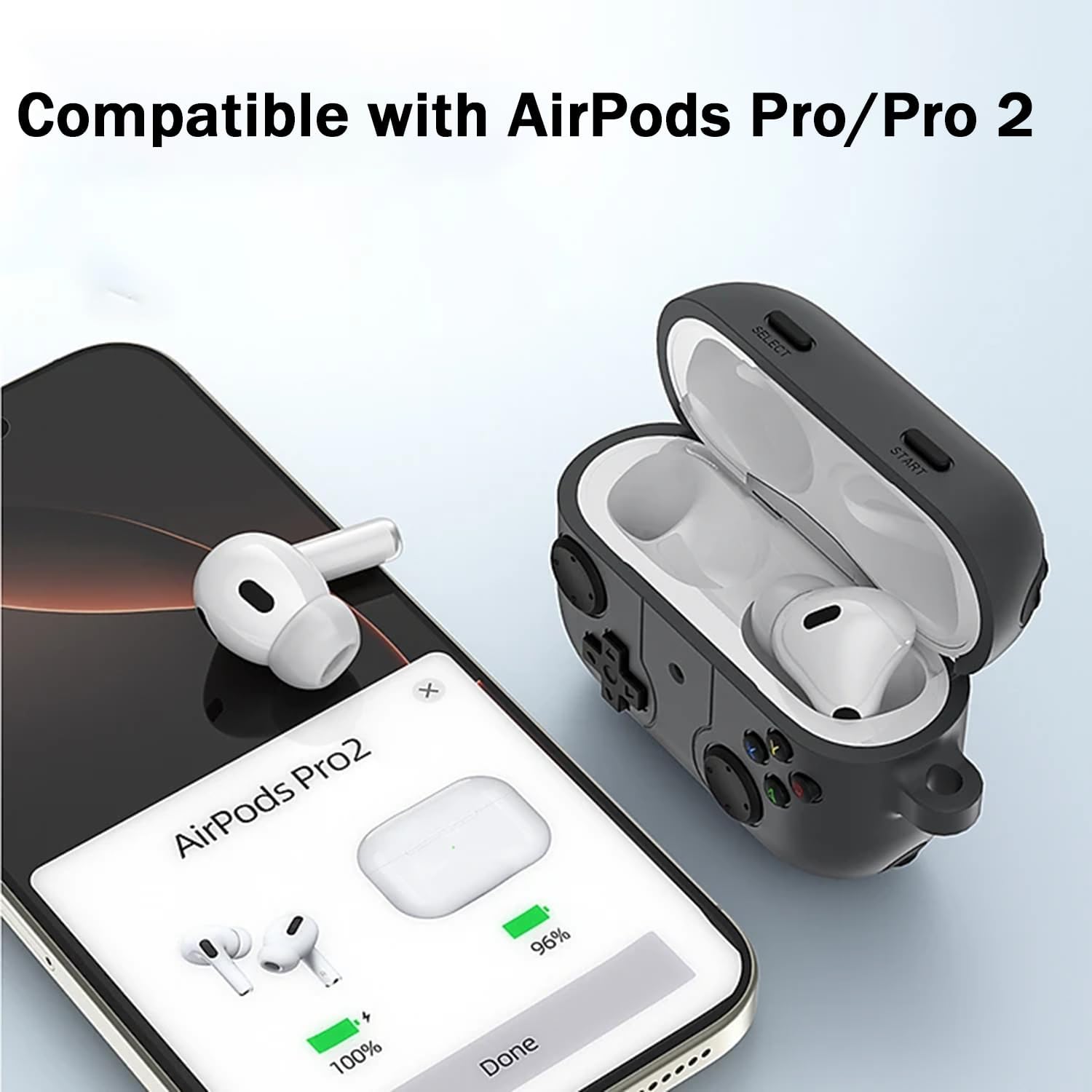 Apple-AirPods-Game-Case-for-AirPods-Pro-2-Cover-2022-Classic-Cool-Funny-Shock-Proof-Protective-Silicone-AirPods-Pro-3-Case-with-Cleaner-Kit-Black-9