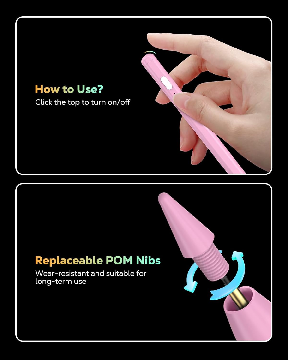 iPad-Accessories-Stylus-Pen-for-iPad-2018-2025-15Mins-Fast-Charge-for-Apple-Pencil-Palm-Rejection-Compatible-with-iPad-A16-10-9-8-7-6-iPad-Pro-12-9-11-13-M4-Pink-13