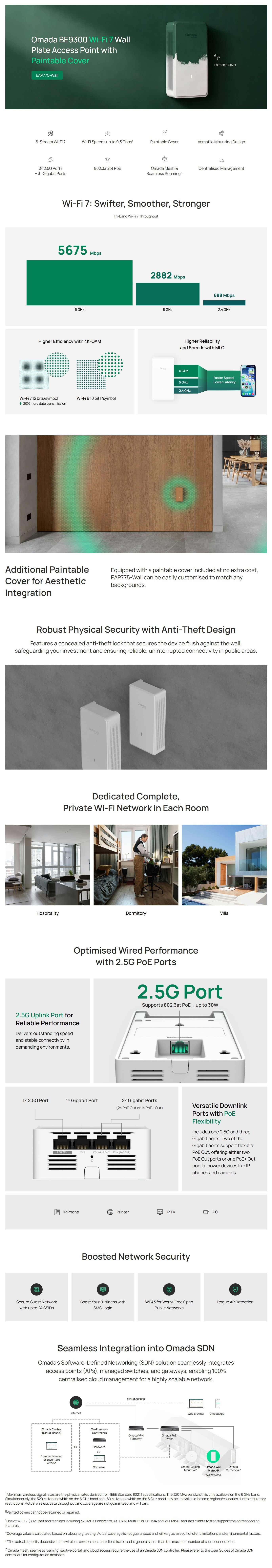 Wireless-Access-Points-WAP-TP-Link-Omada-BE11000-Wall-Plate-6-Stream-Tri-Band-Wi-Fi-7-Access-Point-EAP775-Wall-1