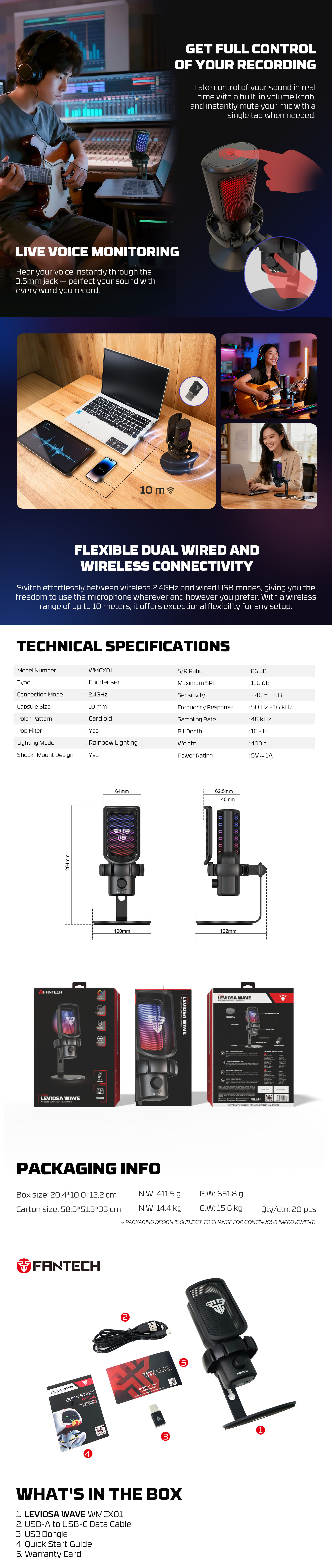 Microphones-Fantech-LEVIOSA-WAVE-Wireless-Condenser-Gaming-Desktop-Microphone-Black-MCFTWMCX01BK-4