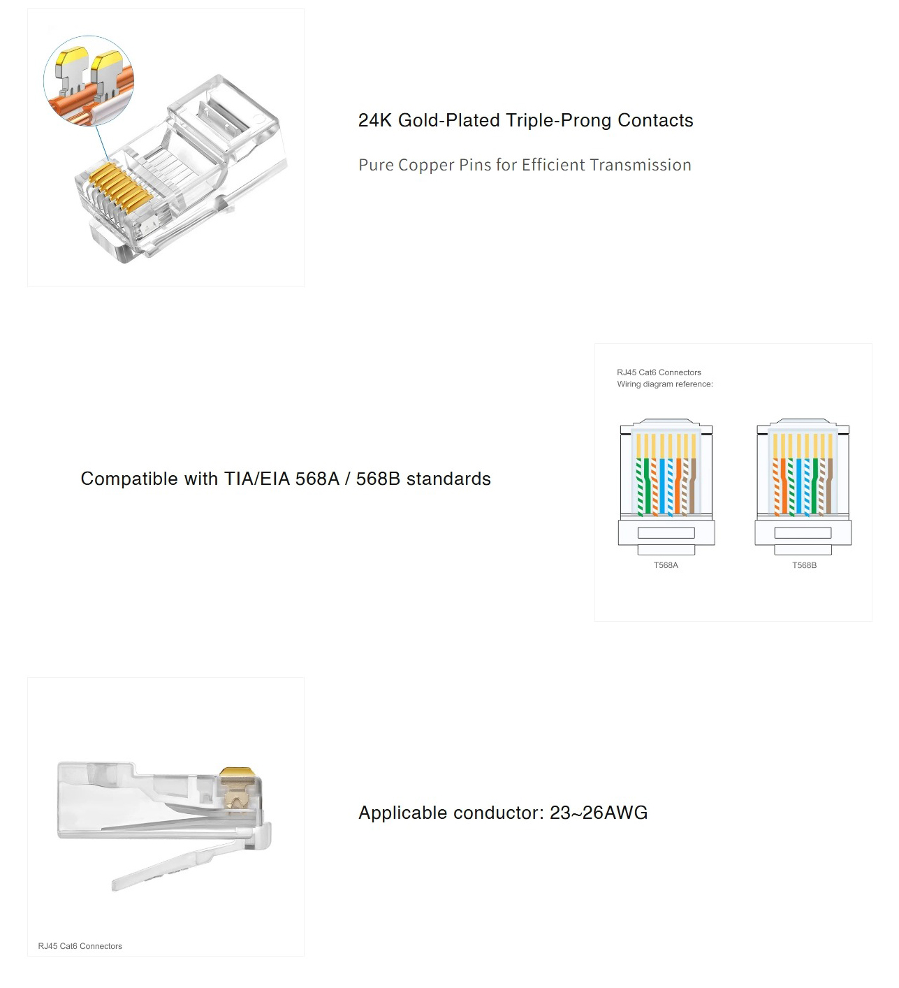 Networking-Accessories-Cruxtec-Cat6-UTP-RJ45-Plug-100-Pieces-C6-UR100-2