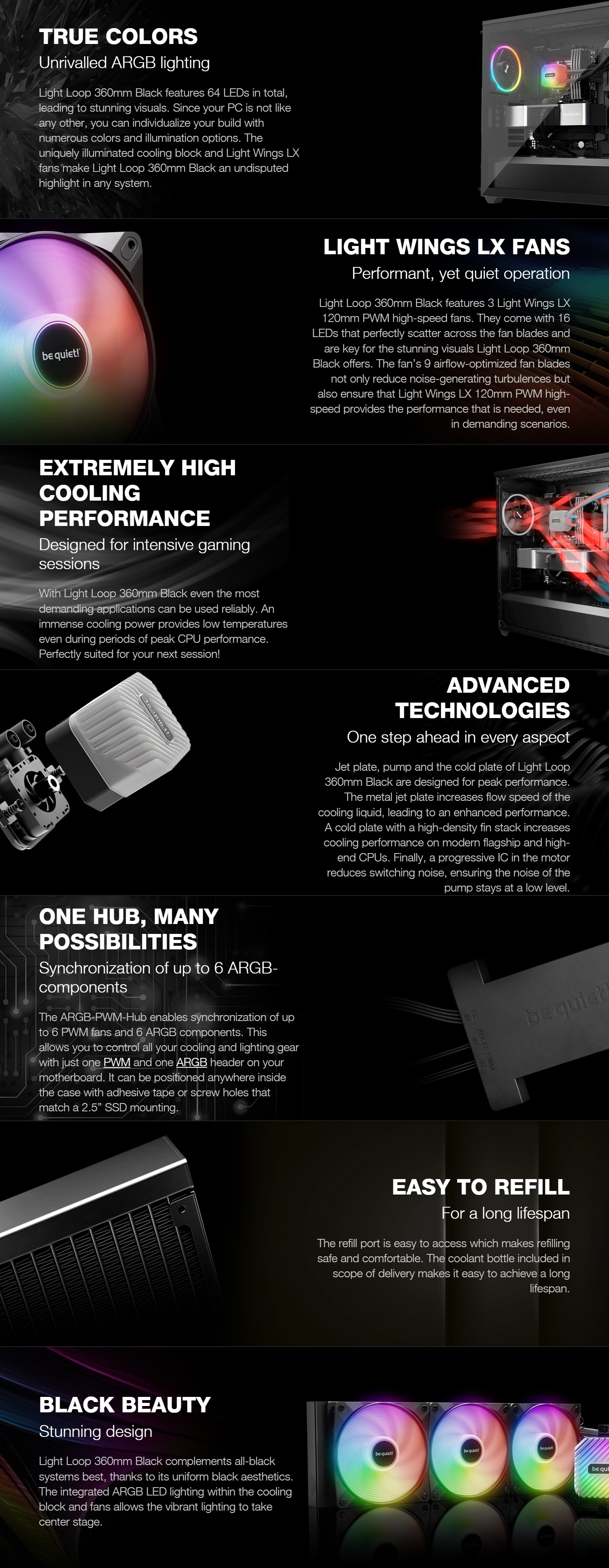 CPU-Cooling-be-quiet-Light-Loop-360mm-CPU-Cooler-BW022-1