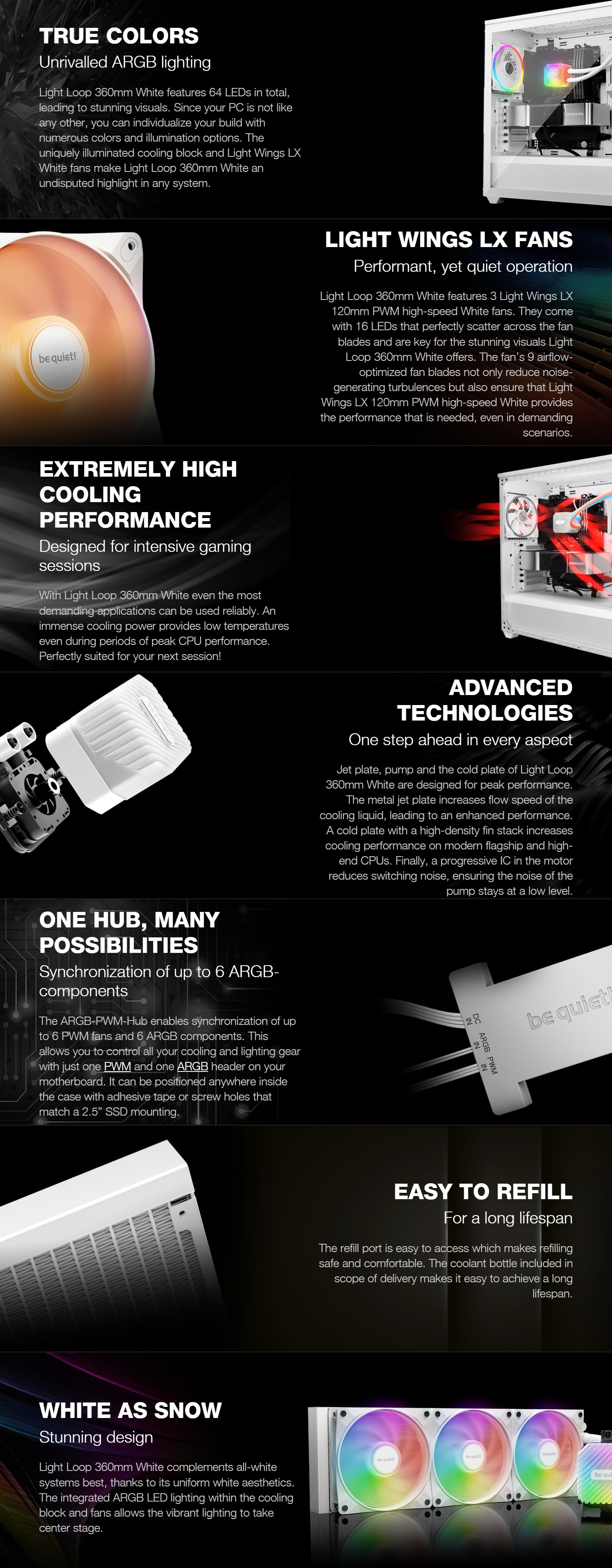 CPU-Cooling-be-quiet-Light-Loop-360mm-CPU-Cooler-White-BW023-1