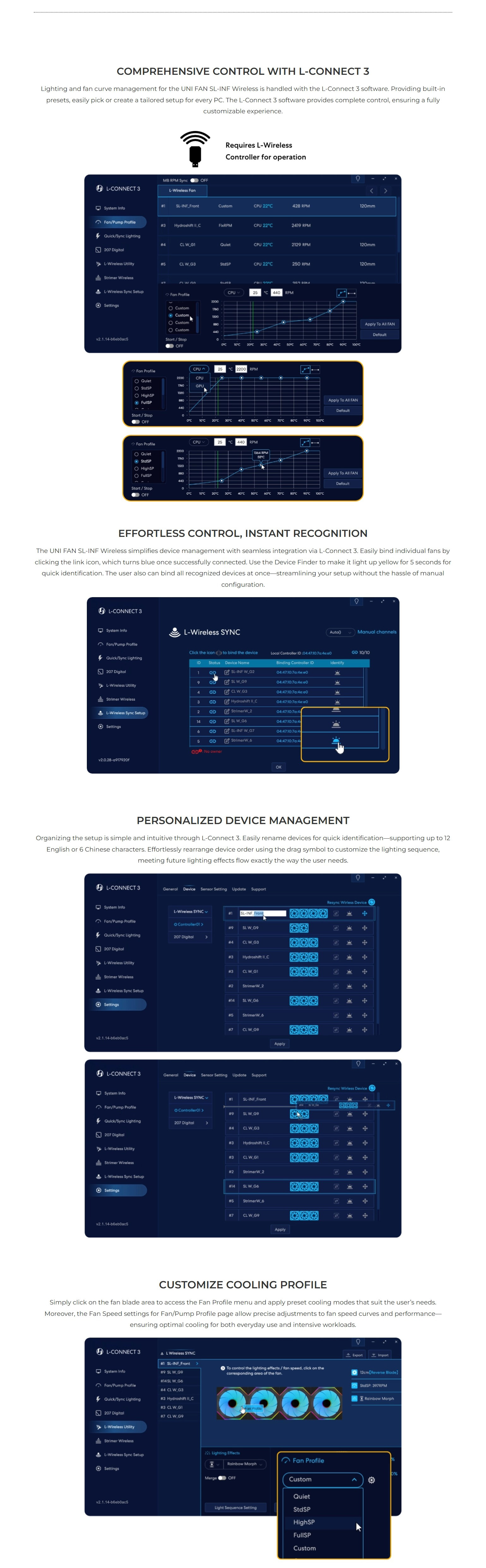 140mm-Case-Fans-Lian-Li-Uni-Fan-SL-INF-140mm-Wireless-ARGB-1800RPM-PWM-Fan-Black-14SLIN1W1B-9