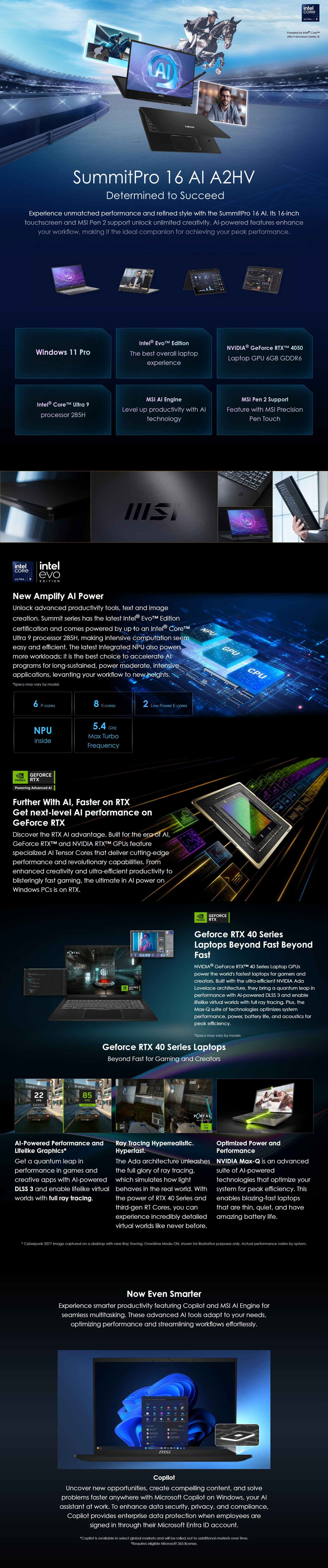 MSI-Laptops-MSI-SummitPro-16-AI-A2HVETG-16in-QHD-165Hz-Touch-Ultra-9-200H-RTX-4050-1TB-SSD-32GB-RAM-W11P-Laptop-SummitPro-16-AI-A2HVETG-076AU-1