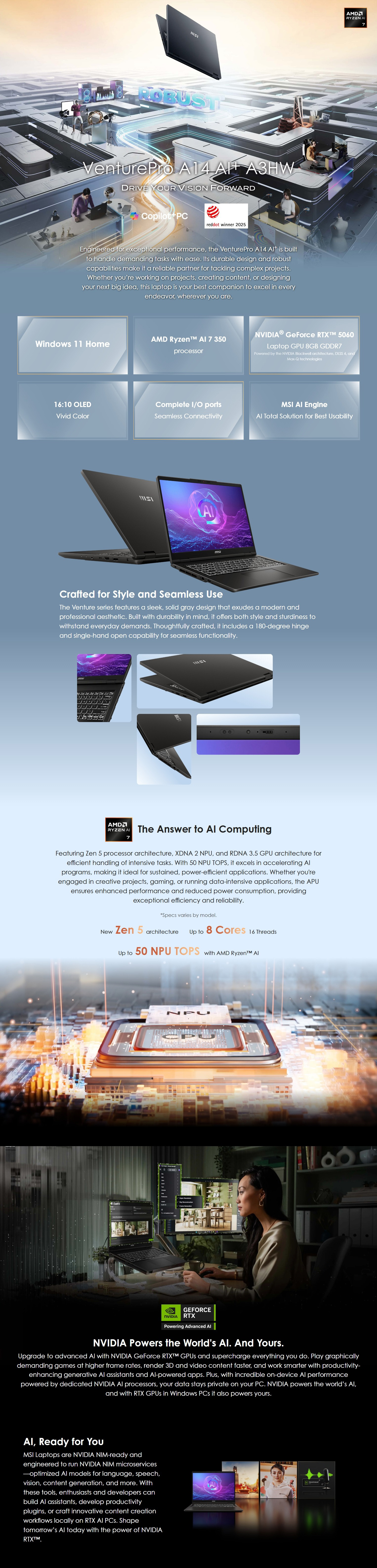 MSI-Laptops-MSI-VenturePro-A14-AI-A3HWFG-14in-2-8K-OLED-120Hz-Ryzen-AI-7-350-512GB-SSD-16GB-RAM-RTX-5060-W11H-Laptop-VenturePro-A14-AI-A3HWFG-004AU-1