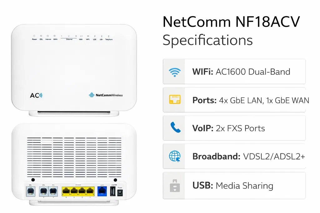 Modem-Routers-NETCOMM-NF18ACV-IEEE-802-11ac-ADSL2-VDSL2-Ethernet-Modem-Wireless-Router-24
