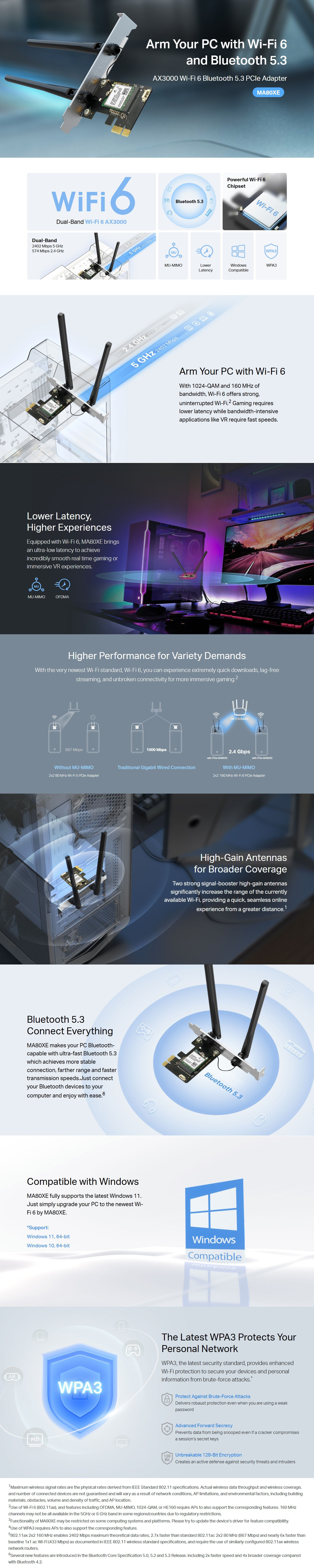 Wireless-PCIE-Adapters-Mercusys-AX3000-Wi-Fi-6-Bluetooth-5-2-PCIe-Adapter-MA80XE-4