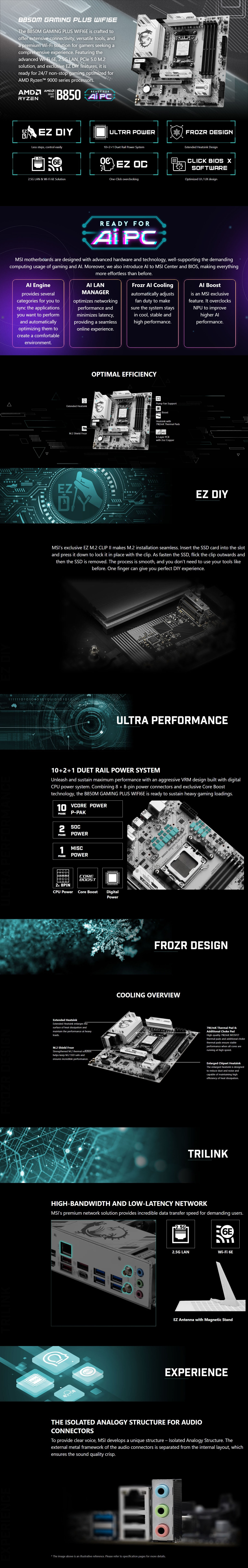 AMD-AM5-MSI-B850M-GAMING-PLUS-WIFI6E-AM5-mATX-Motherboard-B850M-GAMING-PLUS-WIFI6E-1