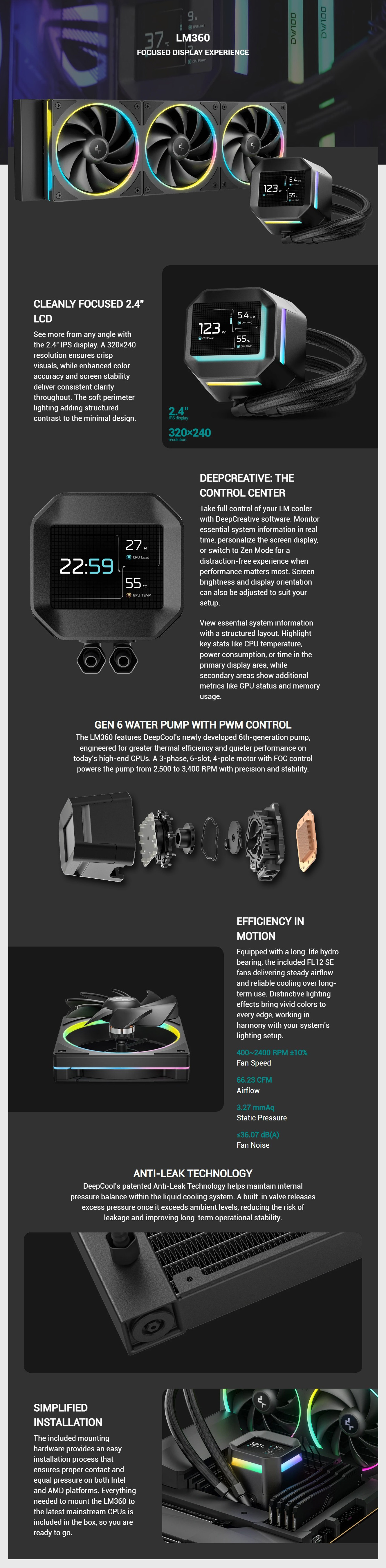 CPU-Cooling-Deepcool-LM360-360mm-ARGB-AIO-Liquid-CPU-Cooler-R-LM360-BKDMMC-1-1