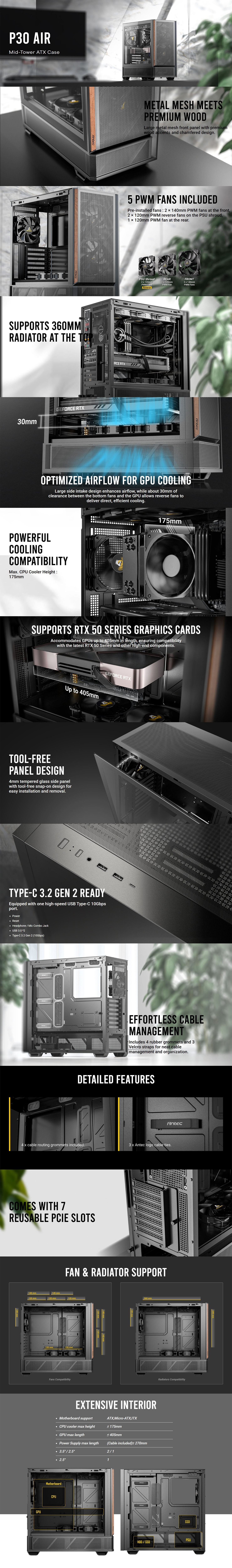 Antec-Cases-Antec-P30-Air-Mid-Tower-ATX-Case-CAA-P30-AIR-1 Antec-Cases-Antec-P30-Air-Mid-Tower-ATX-Case-CAA-P30-AIR-1