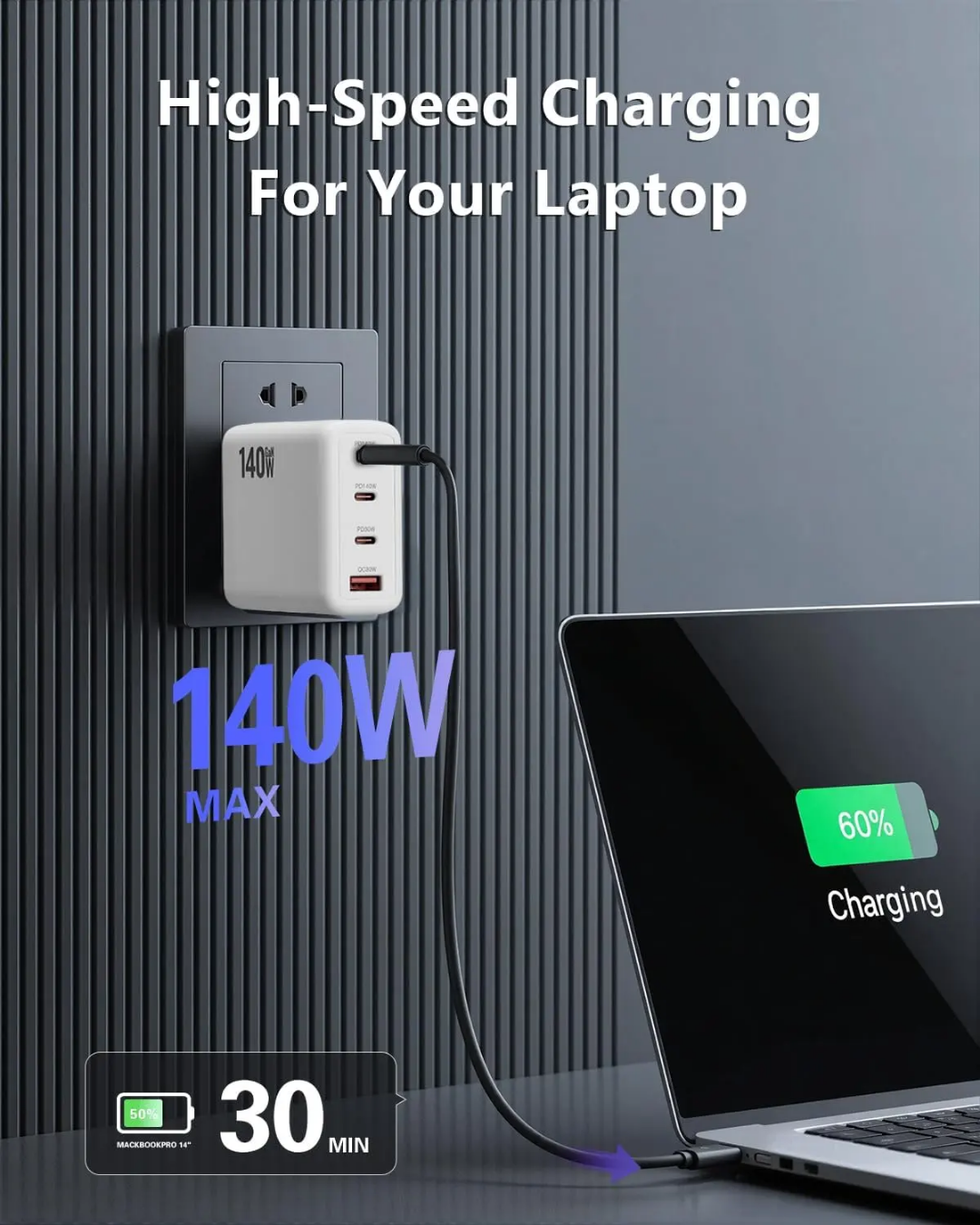 Charger-140W-GaN-USB-C-PD-3-0-QC3-0-Fast-Charging-4-Port-Foldable-US-Plug-Wall-Adapter-with-OVP-for-Laptop-Mobile-Phone-Watch-6 Charger-140W-GaN-USB-C-PD-3-0-QC3-0-Fast-Charging-4-Port-Foldable-US-Plug-Wall-Adapter-with-OVP-for-Laptop-Mobile-Phone-Watch-6