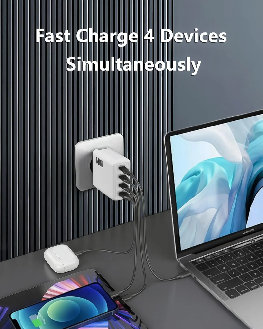 Charger-140W-GaN-USB-C-PD-3-0-QC3-0-Fast-Charging-4-Port-Foldable-US-Plug-Wall-Adapter-with-OVP-for-Laptop-Mobile-Phone-Watch-7 Charger-140W-GaN-USB-C-PD-3-0-QC3-0-Fast-Charging-4-Port-Foldable-US-Plug-Wall-Adapter-with-OVP-for-Laptop-Mobile-Phone-Watch-7