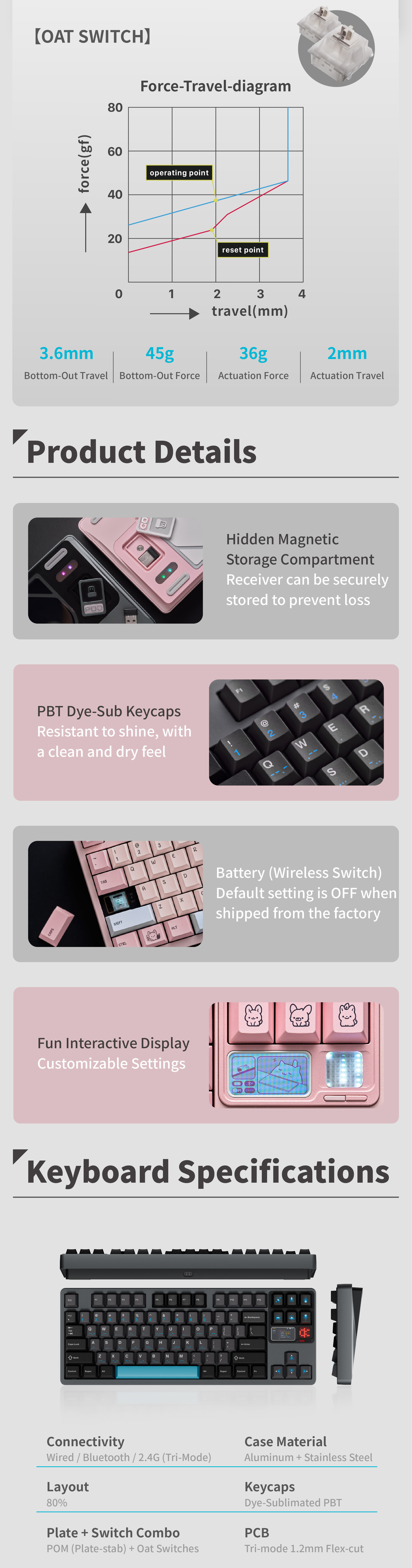 Keyboards-Qwertykeys-QK80Mk2-Custom-Wireless-Mechanical-Keyboard-Spray-Coated-Pink-KBQK80MK2SCPK-3
