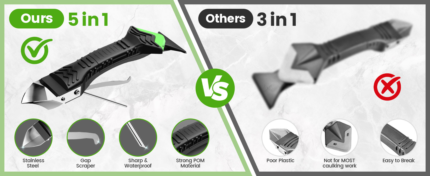 Outdoor-Tools-Caulking-Tool-5-in-1-Silicone-Caulking-Grout-Removal-Sealant-Finishing-Tool-with-Grout-Scraper-6-Exchange-Silicone-Pads-Adhesive-Residue-Scraper-Sea-14