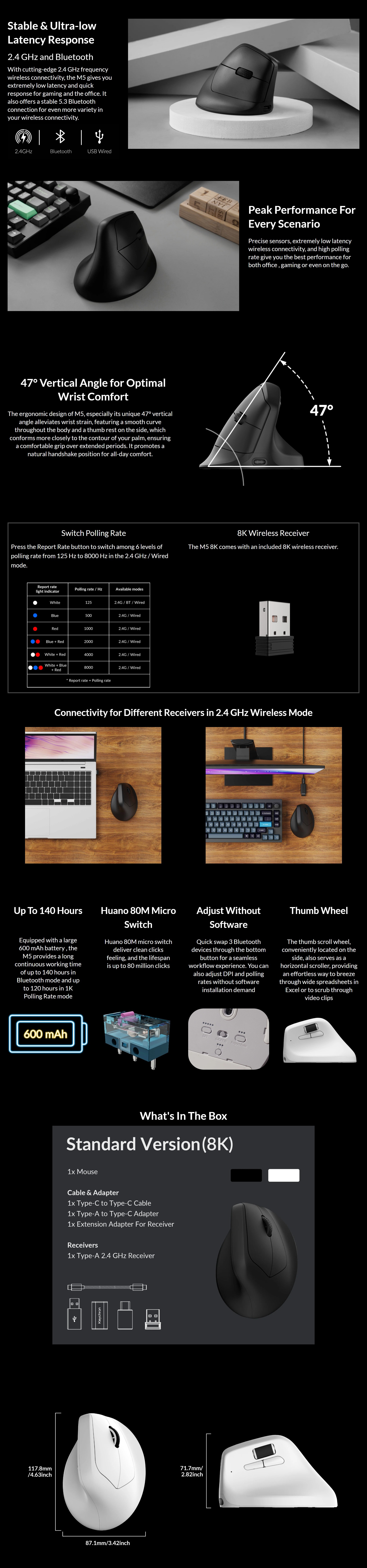 Keychron-M5-Bluetooth-2-4G-8000Hz-Wireless-Ergonomic-Mouse-White-MSKCM5A24-2