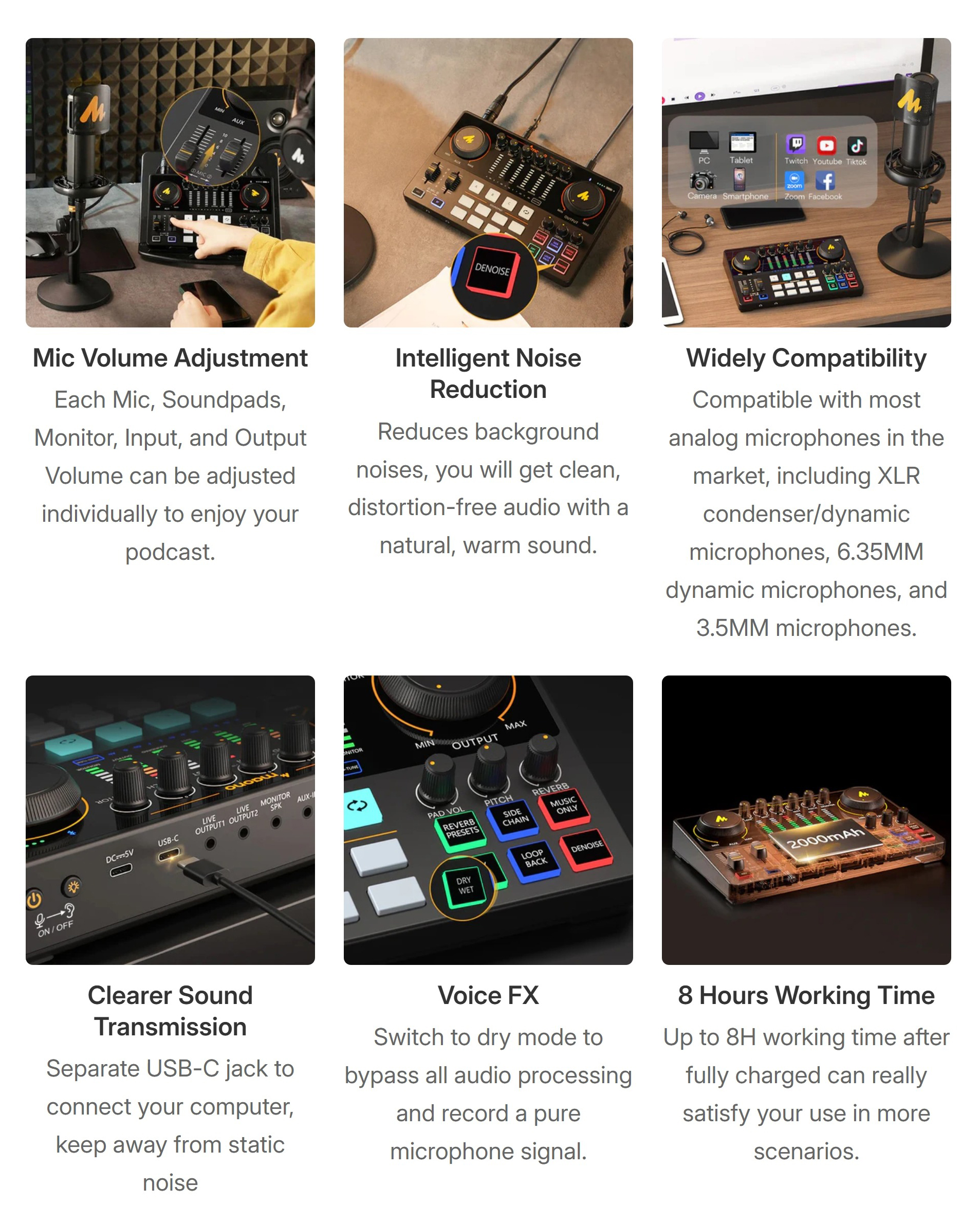 Microphone-Accessories-Maono-Caster-E2-Gen2-Audio-Mixer-Interface-and-Podcast-Equipment-MNE2GEN2-1