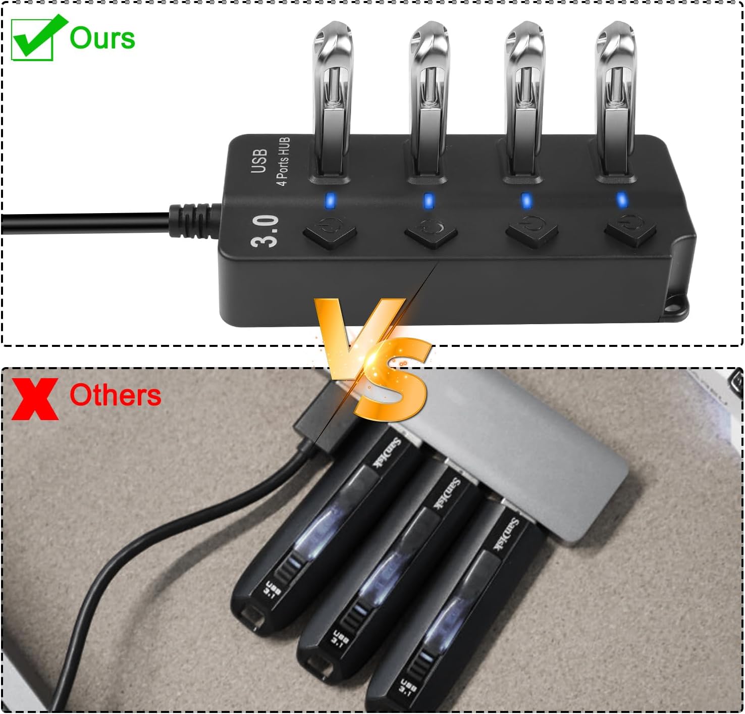 USB-Hubs-USB-Hub-3-0-4-Port-High-Speed-Splitter-1-2m-USB-Expansion-Hub-for-Laptop-Desktop-PC-Black-11