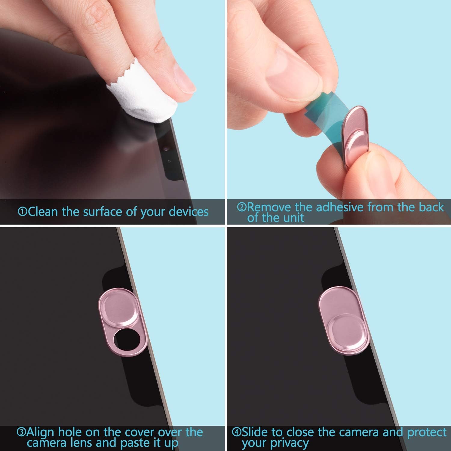 Computer-Accessories-Metal-Webcam-Cover-Slide-Ultra-Thin-Camera-Privacy-Cover-for-Laptop-MacBook-Tablet-PC-and-Smartphone-Rose-Gold-2-Pack-13