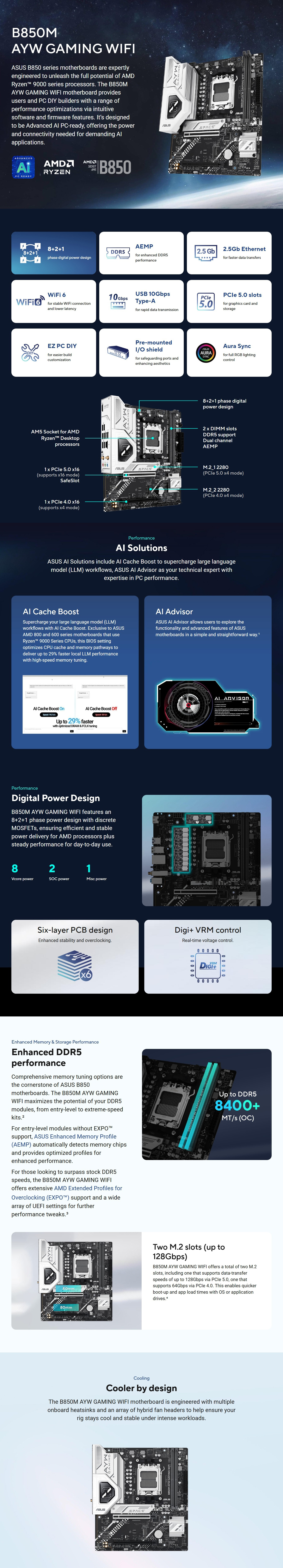 AMD-AM5-Asus-B850M-AYW-GAMING-WIFI-AM5-mATX-Motherboard-B850M-AYW-GAMING-WIFI-1