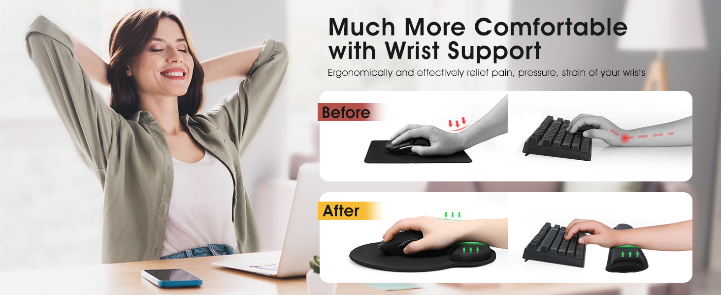 Mouse-Pads-Mouse-Mat-with-Hand-Rest-Gel-Cushion-Ergonomic-Raised-Memory-Foam-Wrist-Rest-Keyboard-Non-Slip-PU-Rubber-Base-Pain-Relief-for-Home-Office-24