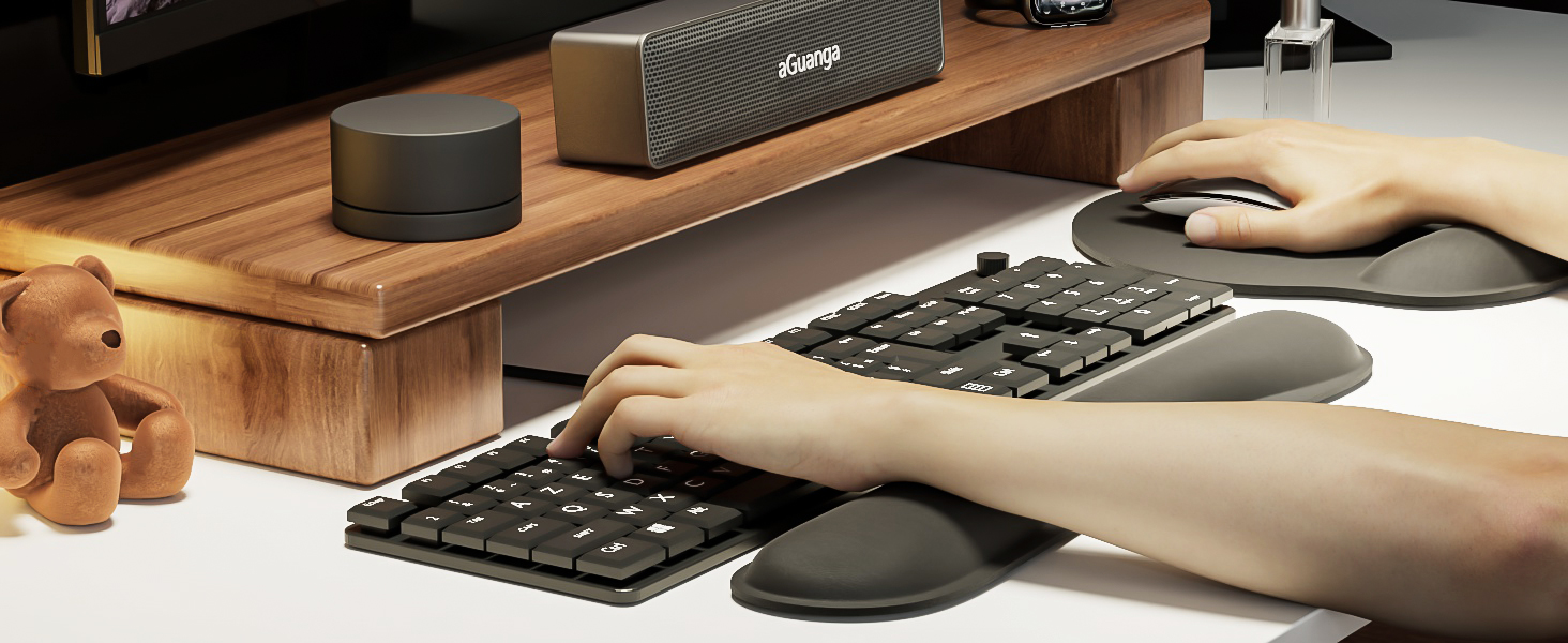 Mouse-Pads-Mouse-Mat-with-Hand-Rest-Gel-Cushion-Ergonomic-Raised-Memory-Foam-Wrist-Rest-Keyboard-Non-Slip-PU-Rubber-Base-Pain-Relief-for-Home-Office-26