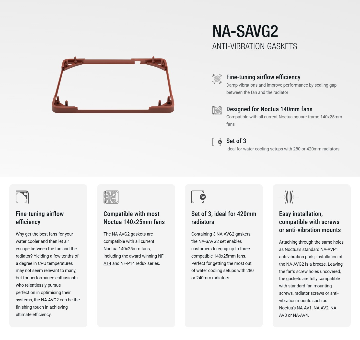 Fan-Accessories-NA-SAVG2-140mm-Anti-Vibration-Gaskets-Brown-Set-of-3-NA-SAVG2-1