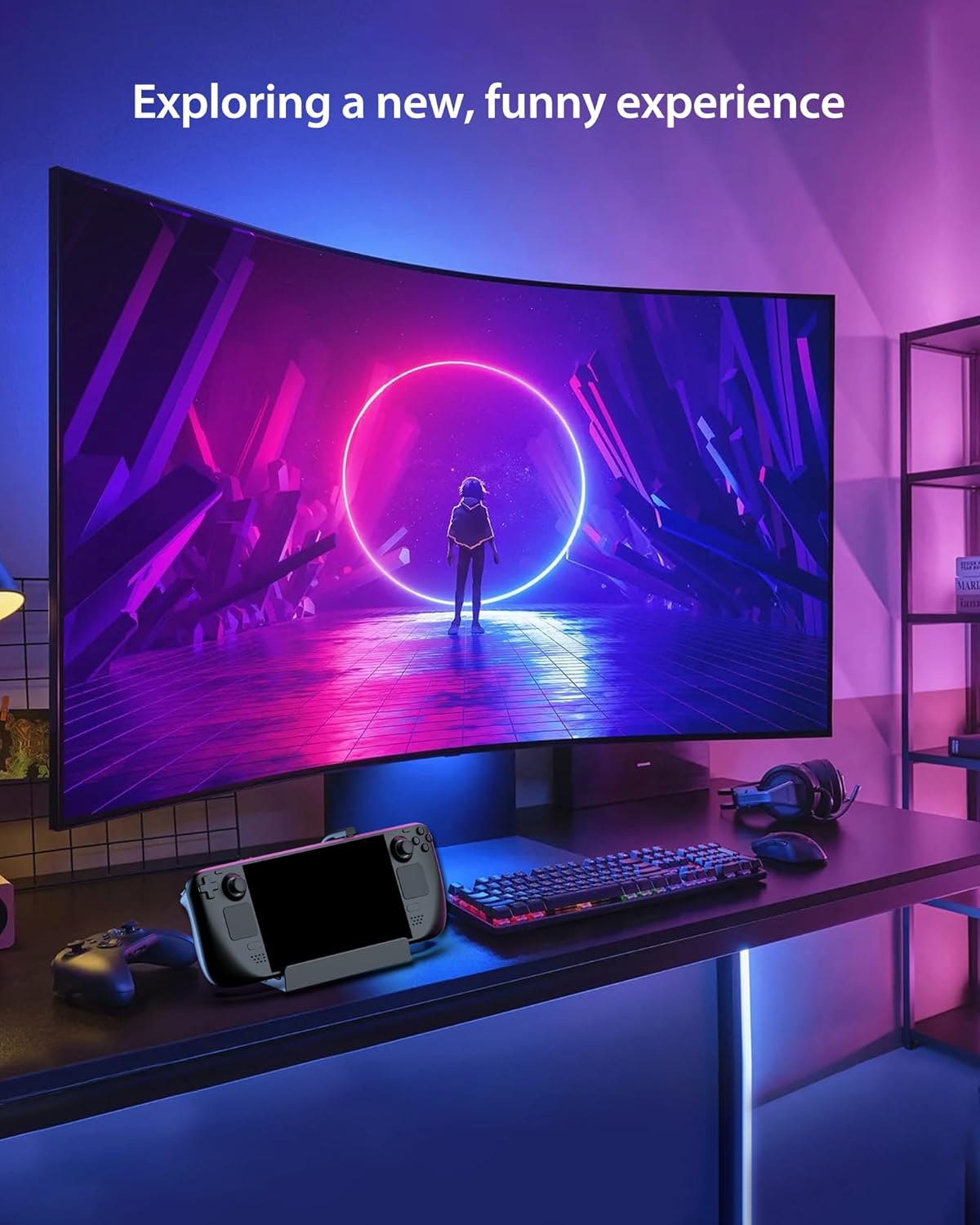 Enclosures-Docking-Steam-Deck-Dock-USB-C-Docking-Station-for-Steam-Deck-OLED-Lenovo-Legion-Go-MSI-Claw-6-in-1-USB-C-Hub-with-HDMI-2-1-4K-120Hz-1000Mbps-Ethernet-100w-24