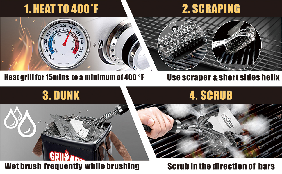 Outdoor-Tools-GRILLART-Grill-Brush-Bristle-Free-SteamWizards-BBQ-Replaceable-Cleaning-Head-Unique-Seamless-Fit-Scraper-Tool-for-Cast-Iron-Stainless-Steel-Grates-10 Outdoor-Tools-GRILLART-Grill-Brush-Bristle-Free-SteamWizards-BBQ-Replaceable-Cleaning-Head-Unique-Seamless-Fit-Scraper-Tool-for-Cast-Iron-Stainless-Steel-Grates-10