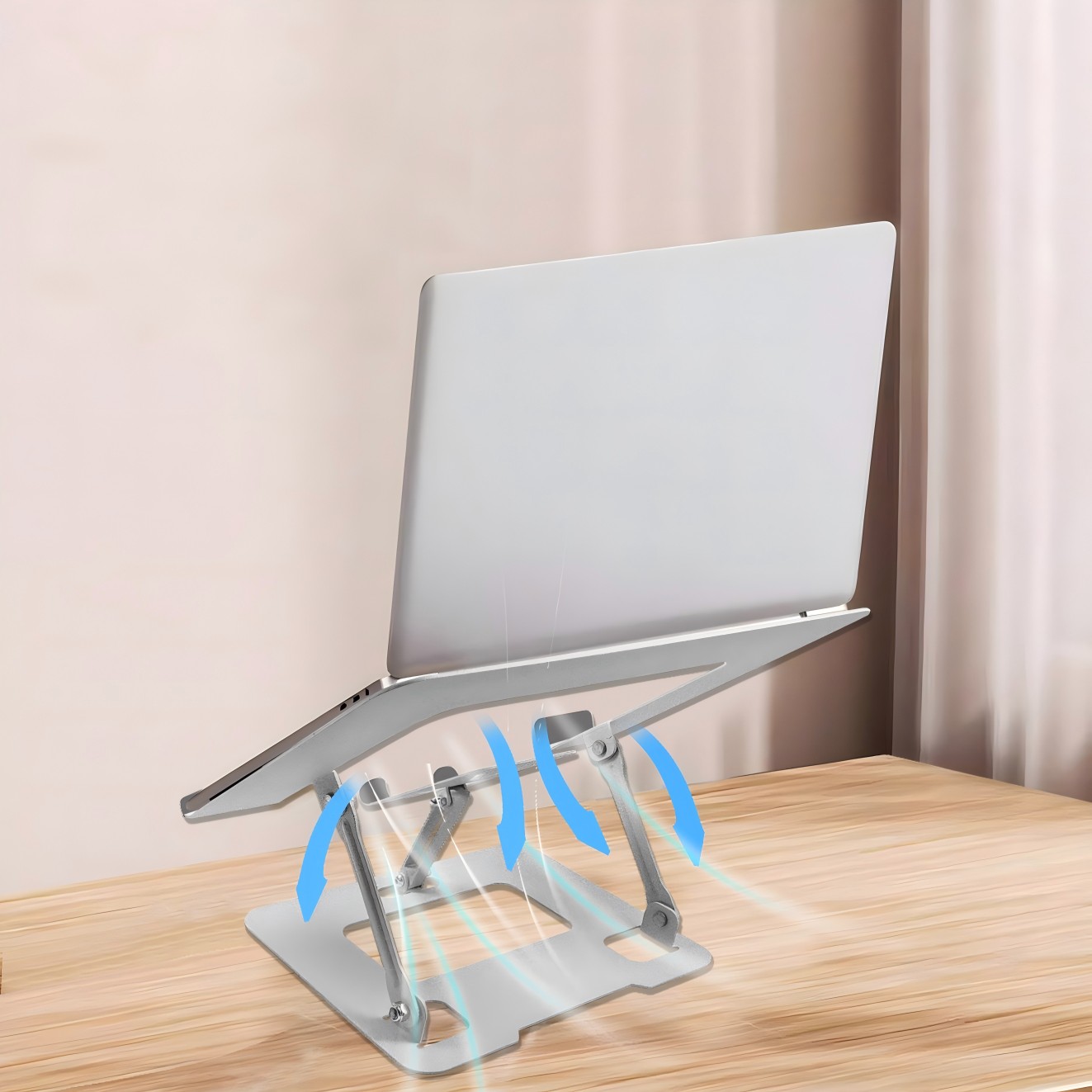 Laptop-Accessories-2-in-1-Foldable-Laptop-Stand-with-Phone-Holder-Ergonomic-Adjustable-Computer-Riser-for-Desk-Carbon-Steel-Desktop-Stand-for-10-15-6-Laptops-Black-12