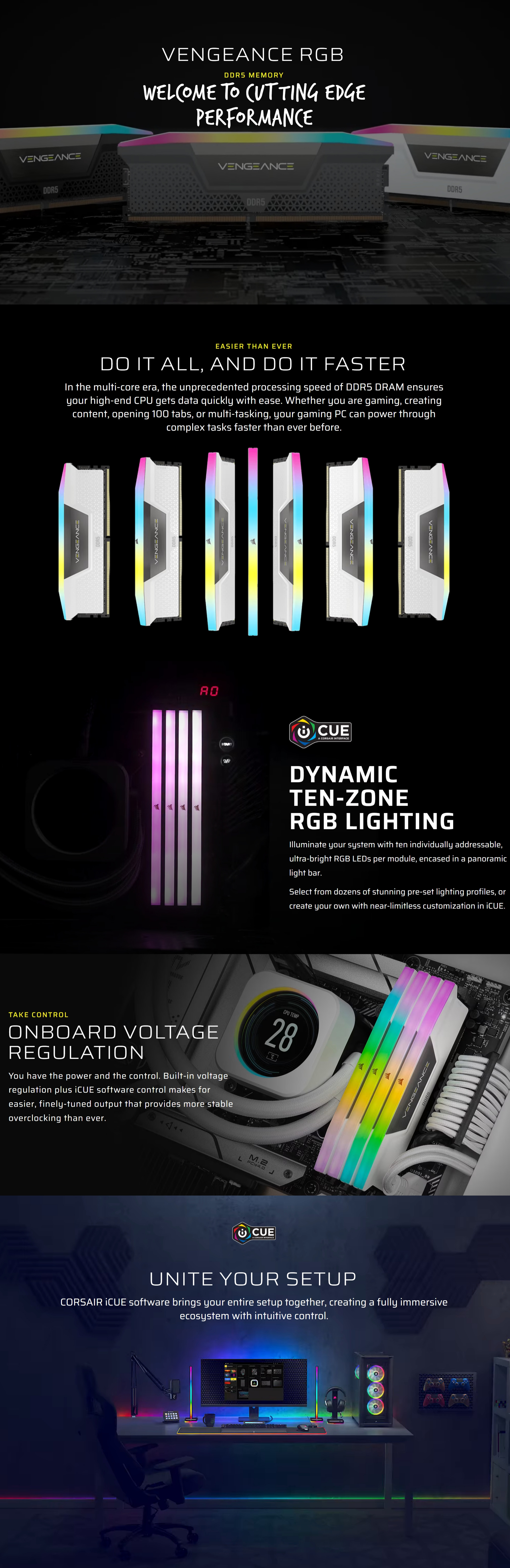 DDR5-RAM-Corsair-16GB-2x8GB-CMH16GX5M2B5200Z40-Vengeance-RGB-CL40-5200MHz-DDR5-DRAM-1