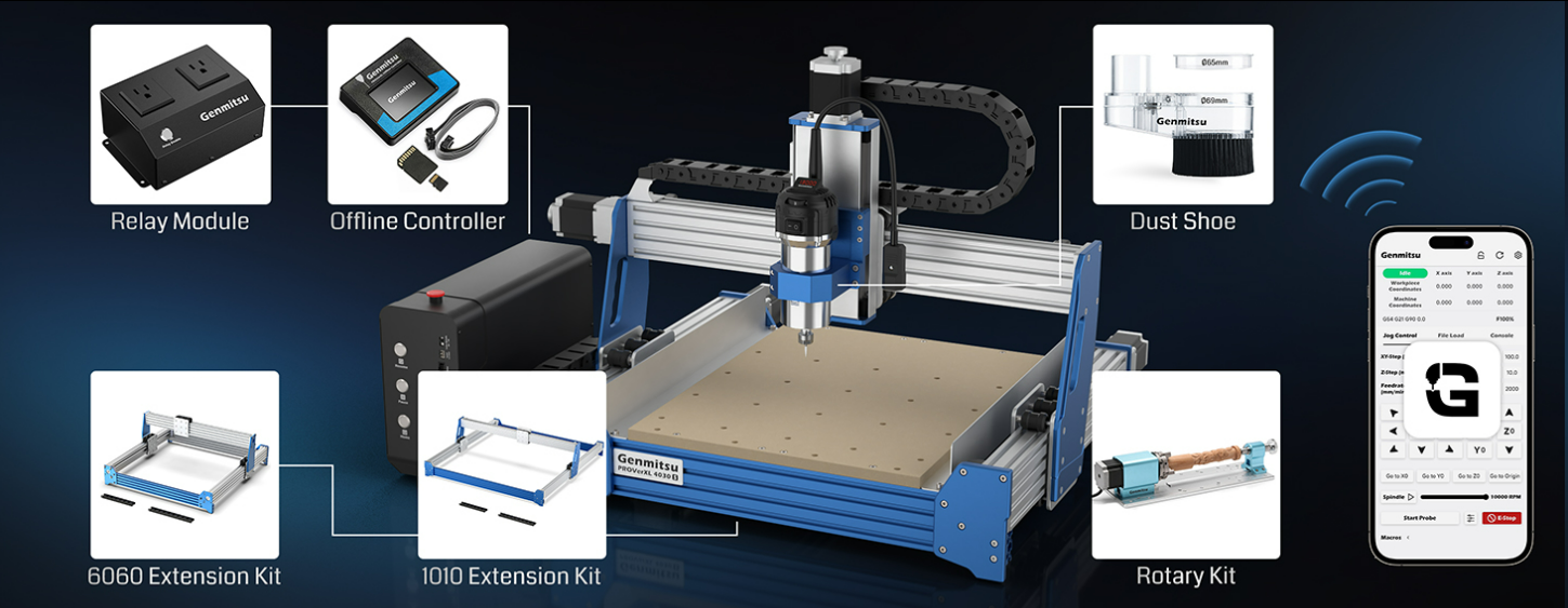 Laser-Engravers-Genmitsu-PROVerXL-4030S-CNC-Router-Machine-3-Axis-CNC-Milling-Machine-Working-Area-400-x-300-x-120mm-9