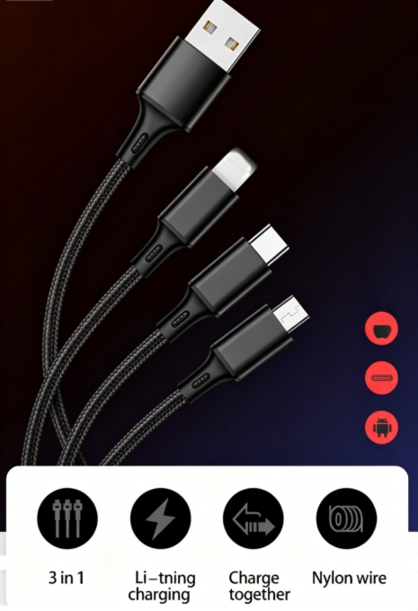 Mobile-Phone-Accessories-3-in-1-Multi-Fast-Charging-Cable-1-2M-Nylon-Braided-Universal-Phone-Charger-Cord-Black-VRORKV-20