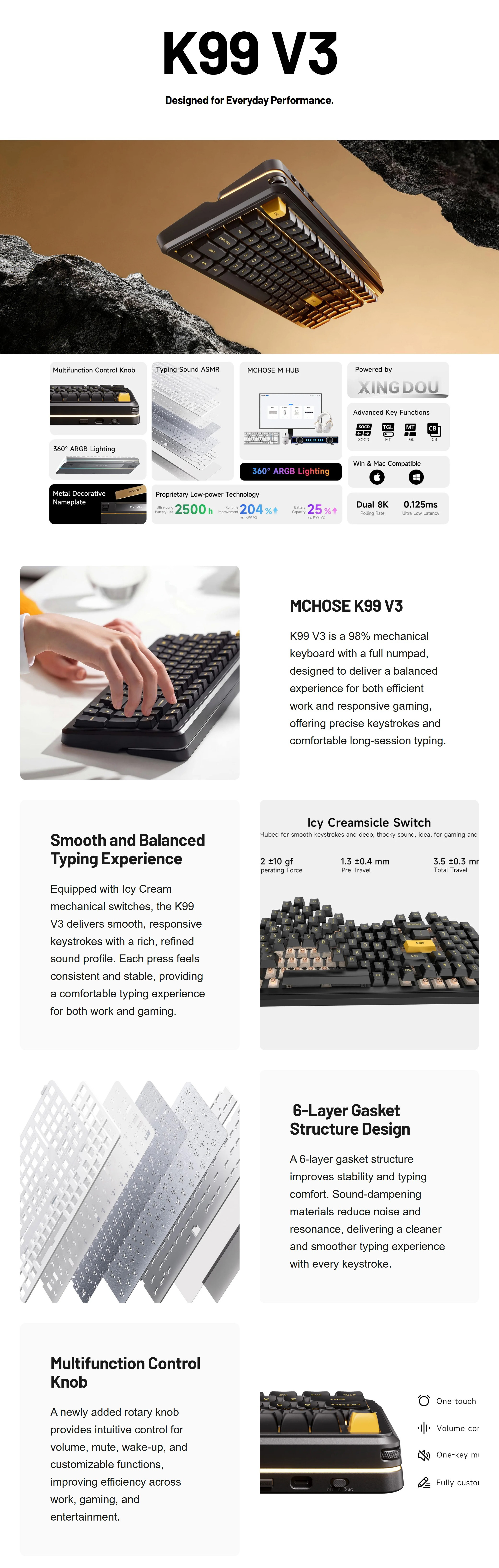 Keyboards-MCHOSE-K99-V3-Hot-Swap-RGB-Tri-Mode-8K-Wireless-White-Mechanical-Keyboard-Icy-Creamsicle-Switch-KBMCK99V36-1