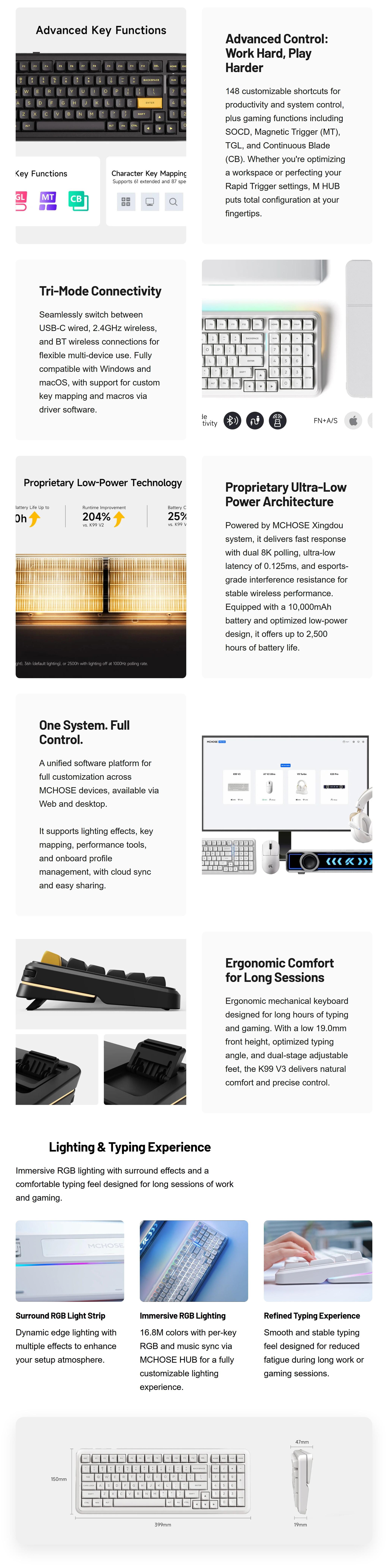 Keyboards-MCHOSE-K99-V3-Hot-Swap-RGB-Tri-Mode-8K-Wireless-White-Mechanical-Keyboard-Icy-Creamsicle-Switch-KBMCK99V36-2