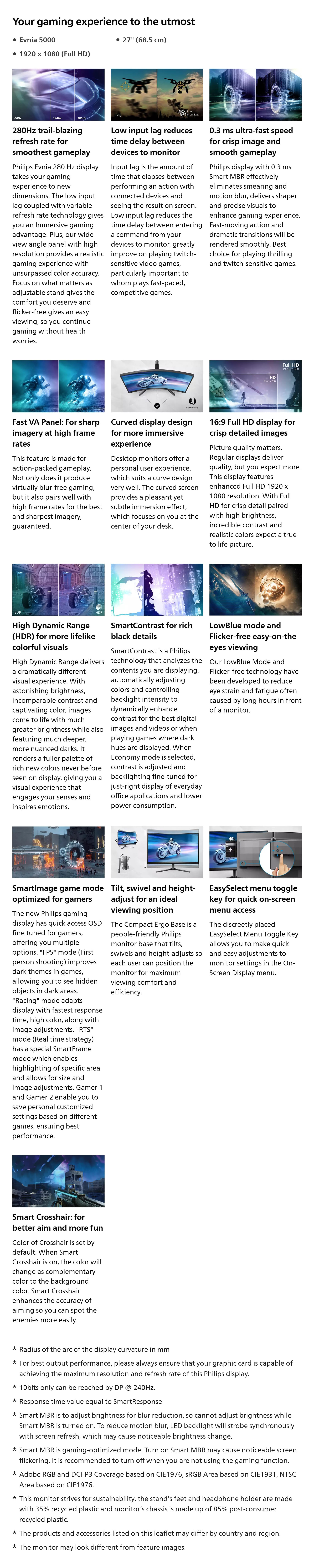 Monitors-Philips-Evnia-27in-FHD-HDR10-VA-280Hz-Adaptive-Sync-Curved-Gaming-Monitor-27M2C5200W-1
