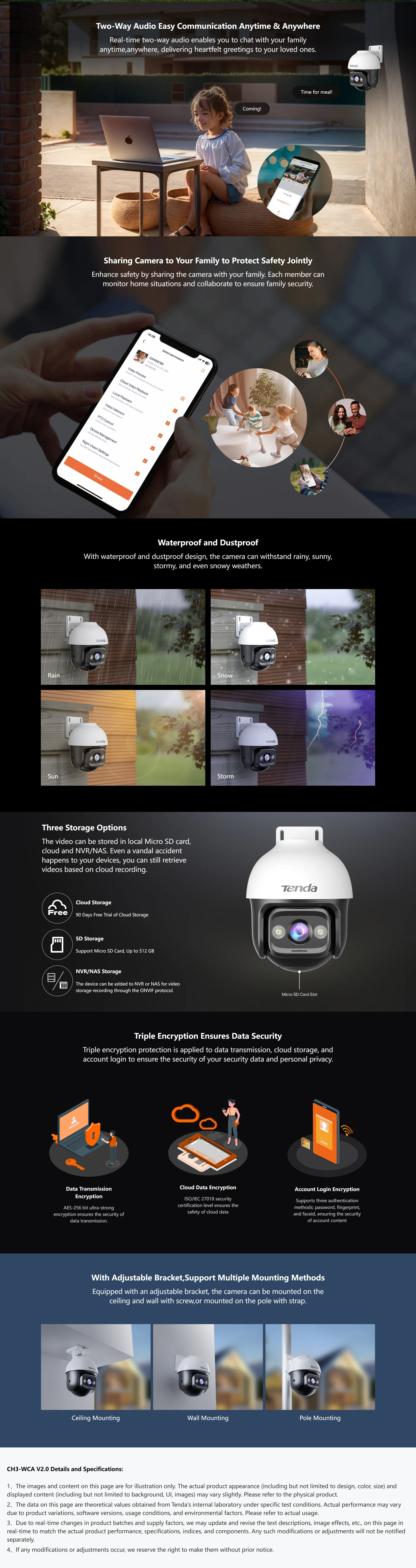 Security-Cameras-Tenda-3MP-Outdoor-Wi-Fi-Pan-Tilt-Camera-CH3-WCA-2 Security-Cameras-Tenda-3MP-Outdoor-Wi-Fi-Pan-Tilt-Camera-CH3-WCA-2